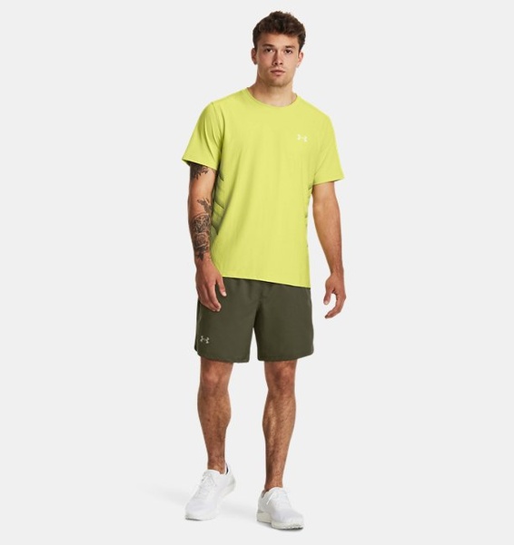 Sarı Erkek UA Launch Elite Graphic Kısa Kollu T-shirt