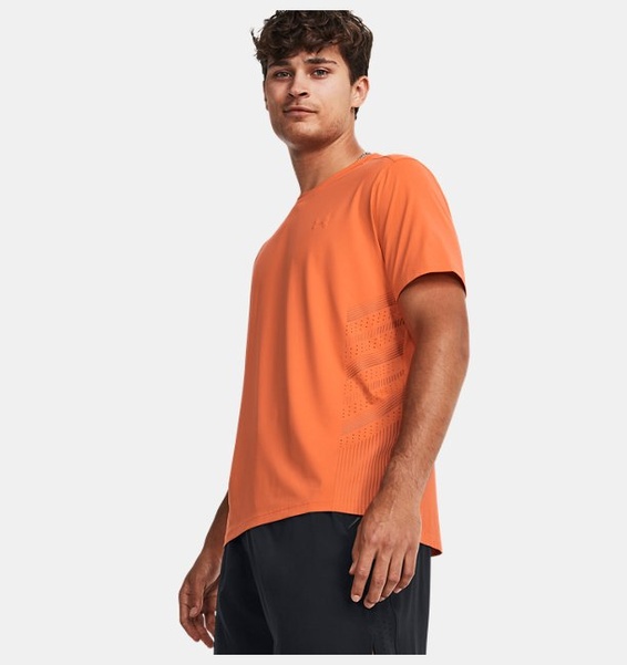 Turuncu Erkek UA Launch Elite Graphic Kısa Kollu T-shirt