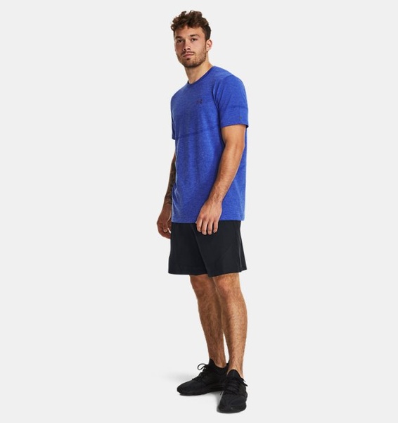 Mavi Erkek UA Vanish Elite Dikişsiz Kısa Kollu T-shirt