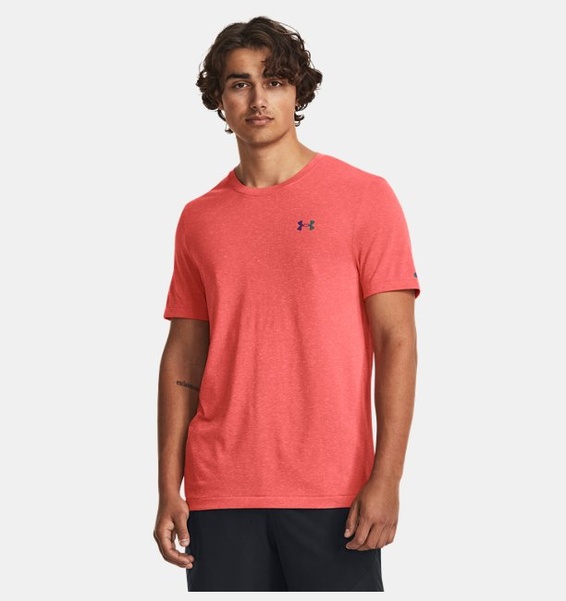 Bordo Erkek UA Vanish Elite Dikişsiz Kısa Kollu T-shirt