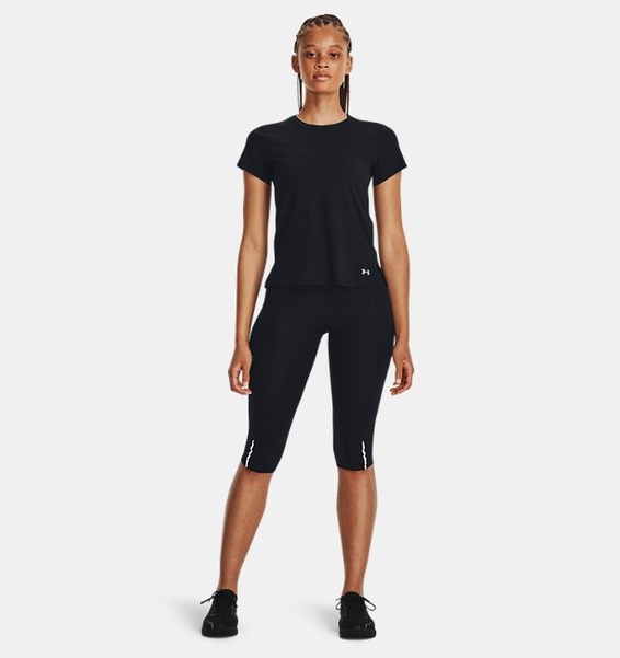 Siyah Kadın UA Serin Tutan Laser T-shirt