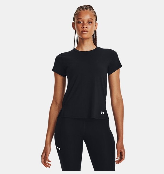 Siyah Kadın UA Serin Tutan Laser T-shirt