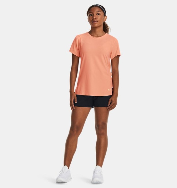 Yavruağzı Kadın UA Serin Tutan Laser T-shirt