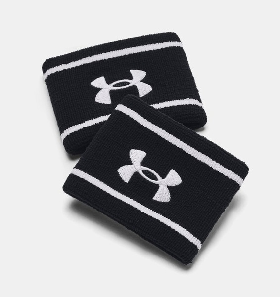 Siyah Unisex UA Striped Performance Terry Bileklik
