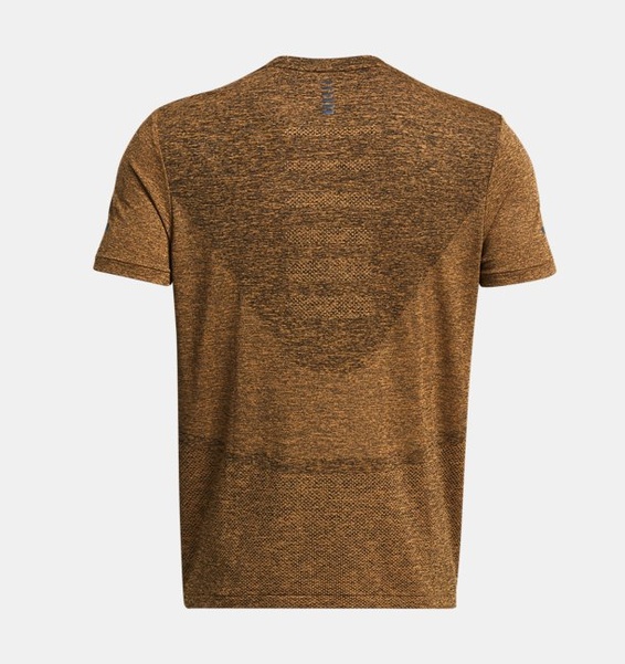 Turuncu Erkek UA Dikişsiz Stride Kısa Kollu T-shirt