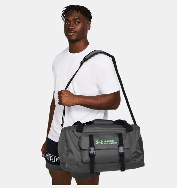 Gri Unisex UA Gametime Small Silindir Çanta