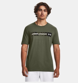 Erkek UA Camo Chest Stripe Kısa Kollu T-shirt