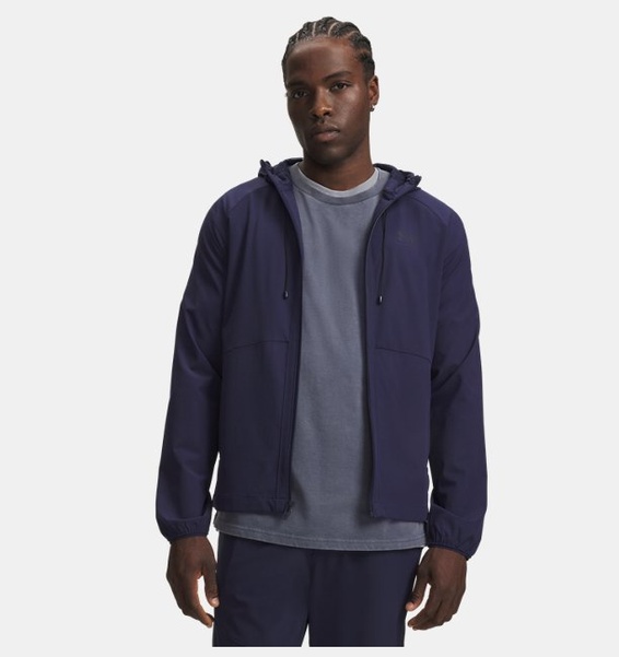 Mavi Erkek UA Stretch Woven Rüzgarlık