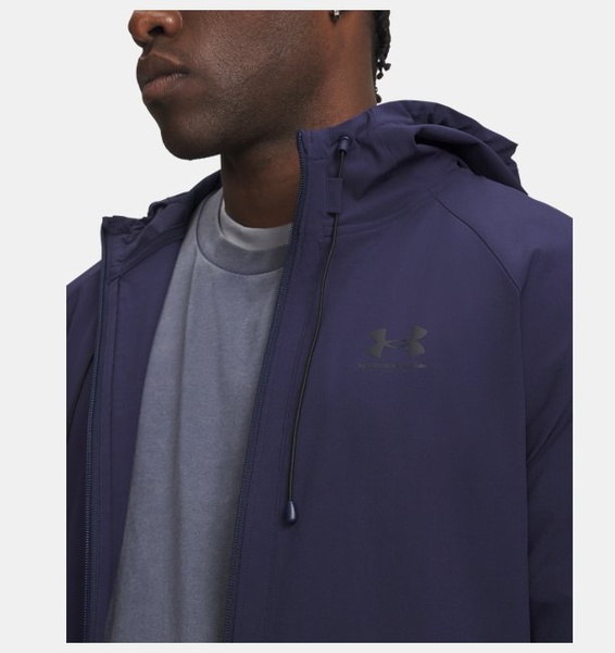 Mavi Erkek UA Stretch Woven Rüzgarlık