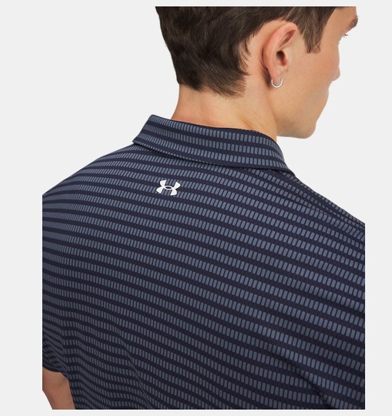 Mavi Erkek UA T2G Baskılı Polo T-Shirt
