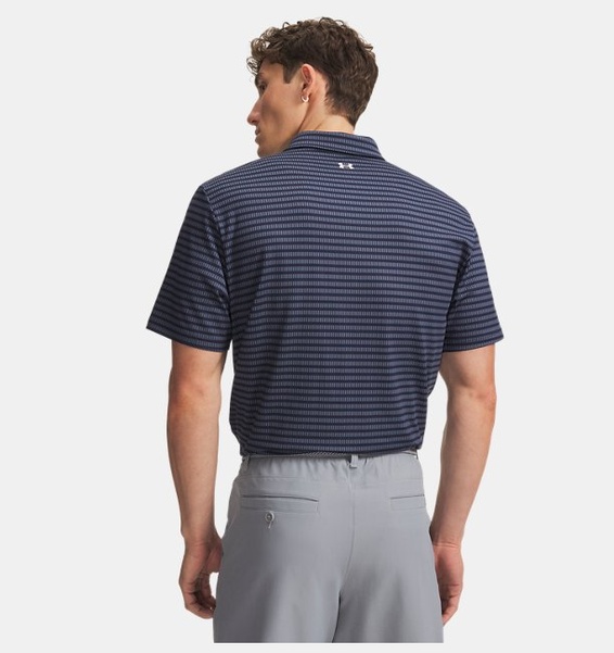 Mavi Erkek UA T2G Baskılı Polo T-Shirt