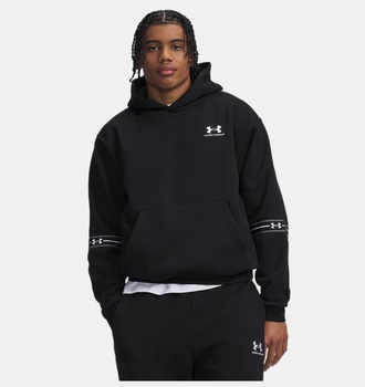 Erkek UA Icon Fleece Taped Hoodie Sweatshirt