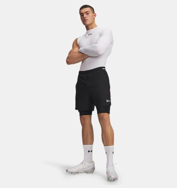 Siyah Erkek UA Vanish Woven 2.0 2in1 Şort