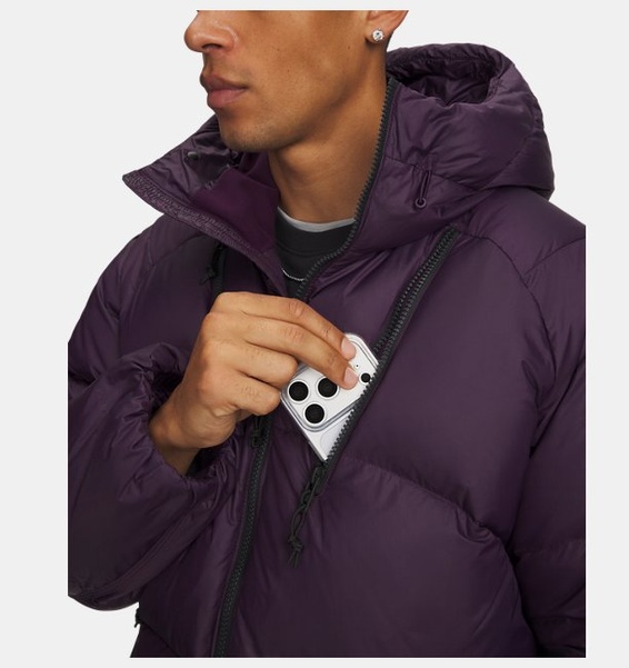 Mor Erkek UA Limitless Utility Puffer Mont