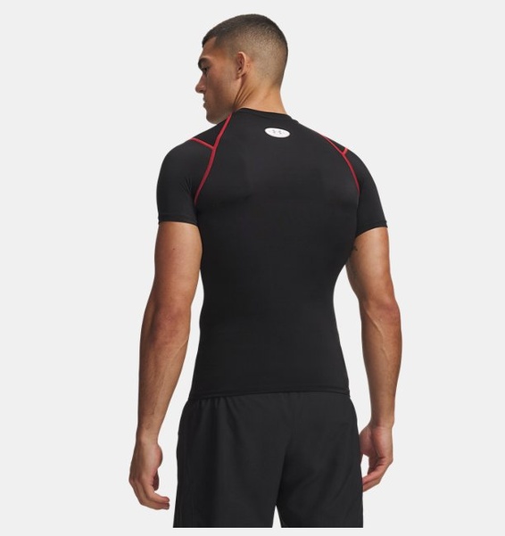 Siyah Erkek UA HG Elite Compression Kısa Kollu T-Shirt