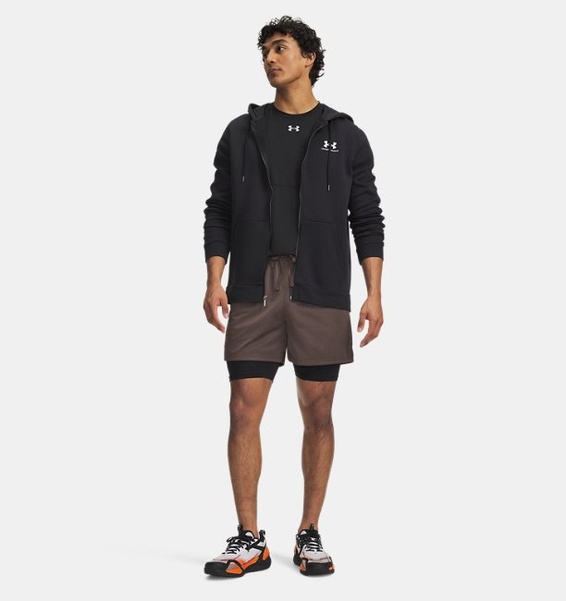 Siyah Erkek UA HeatGear Elite Long Kısa Tayt