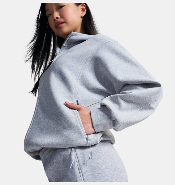 Gri Kadın UA Unstoppable Fleece Ceket