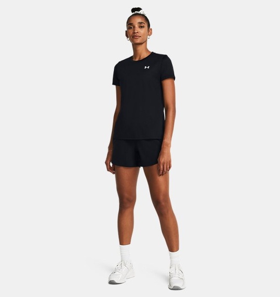 Siyah Kadın UA Tech Solid T-shirt