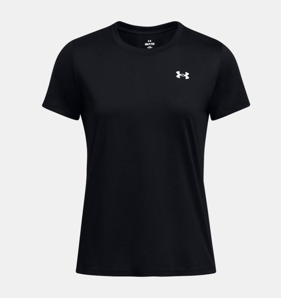 Siyah Kadın UA Tech Solid T-shirt
