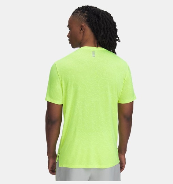 Sarı Erkek UA Launch Camo Kısa Kollu T-shirt