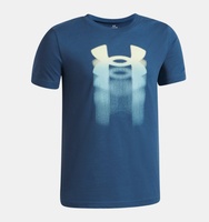 Erkek Çocuk UA Logo Blur Kısa Kollu T-Shirt