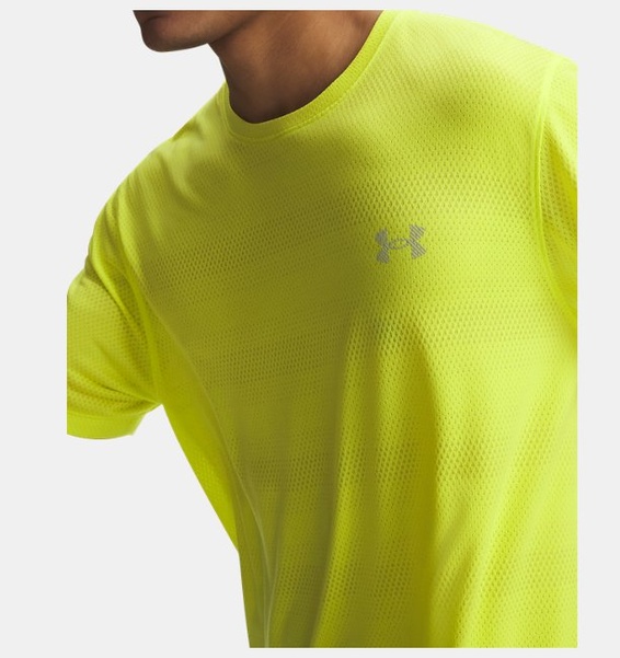 Sarı Erkek UA Velociti Kısa Kollu T-Shirt