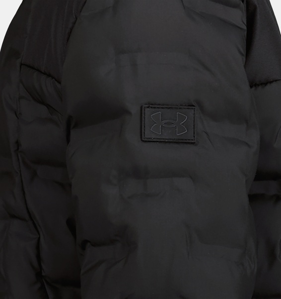 Siyah Erkek Çocuk UA Bonded Quilt Puffer Mont