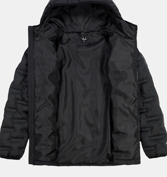 Siyah Erkek Çocuk UA Bonded Quilt Puffer Mont