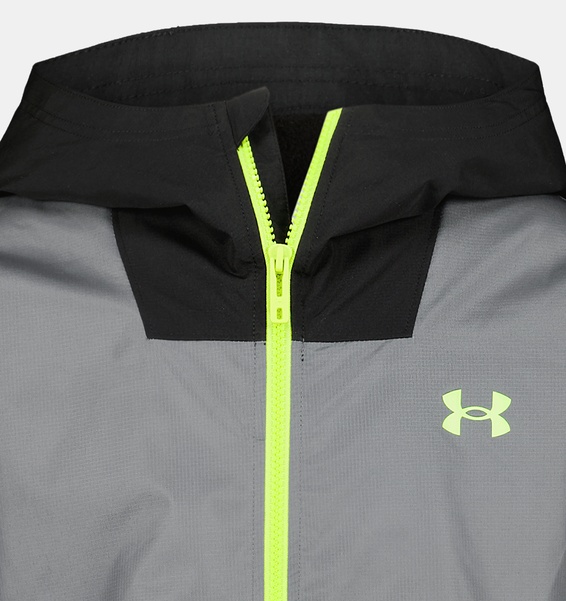 Siyah Erkek Çocuk UA Manataug Windbreaker Mont