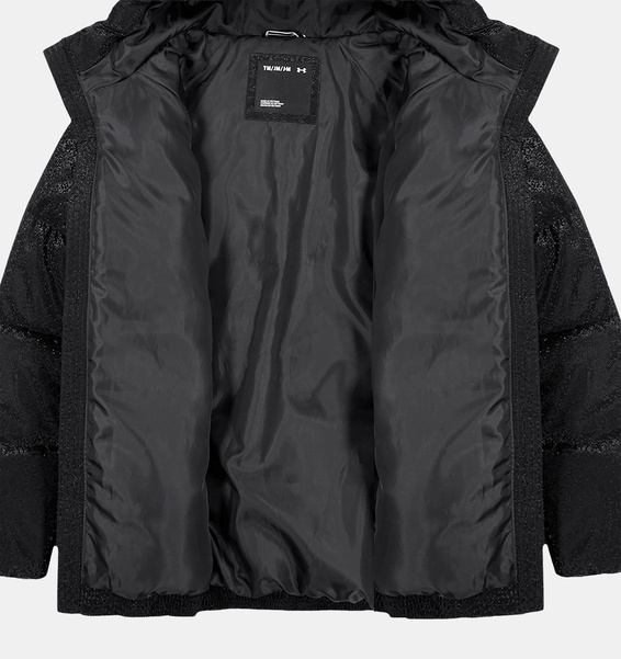 Siyah Kız Çocuk UA Shine Puffer Mont