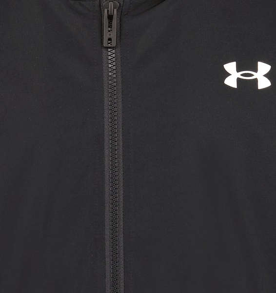 Siyah Erkek Çocuk UA Manataug Solid Windbreaker Mont