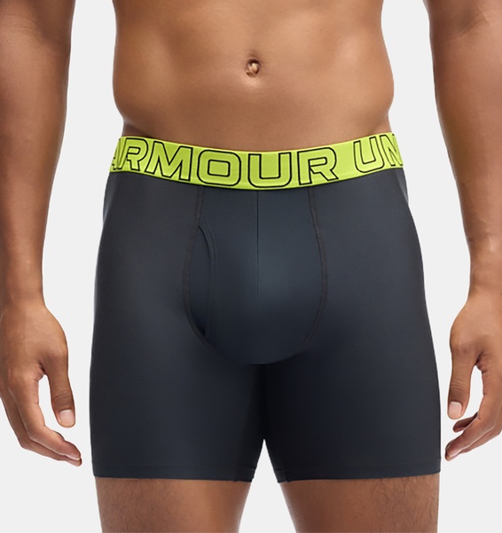 Yeşil Erkek UA Performance Tech 6" 3'lü Boxer