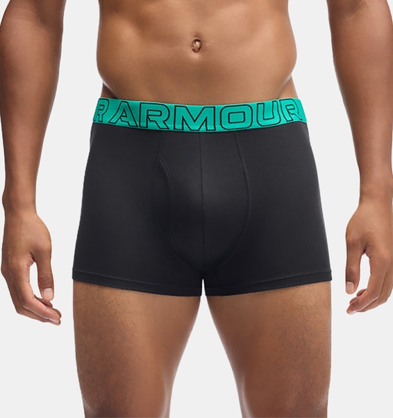 Yeşil Erkek UA Performance Cotton 3" 3'lü Boxer