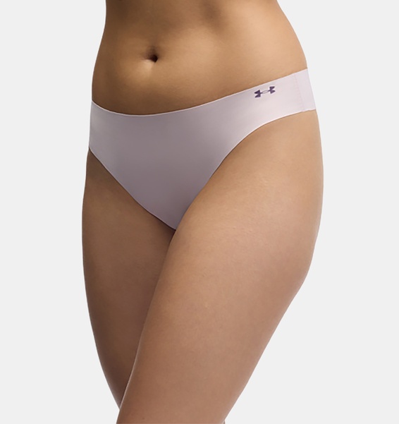 Pembe Kadın UA Pure Stretch İz Yapmayan 3'lü Tanga