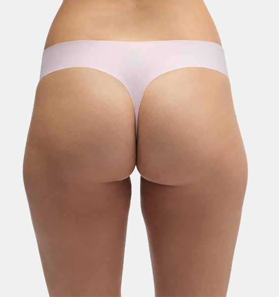 Pembe Kadın UA Pure Stretch İz Yapmayan 3'lü Tanga