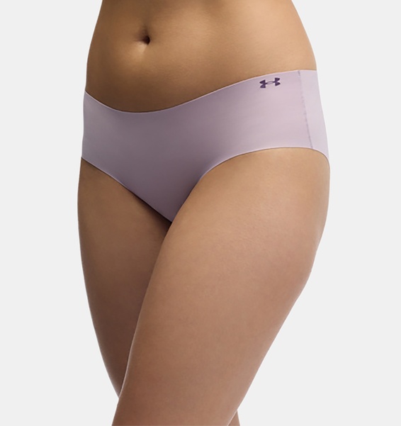 Pembe Kadın UA Pure Stretch İz Yapmayan 3'lü Tanga
