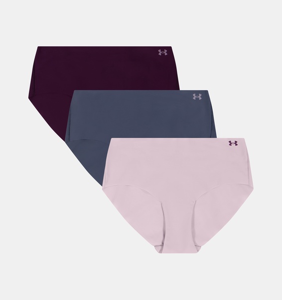 Pembe Kadın UA Pure Stretch İz Yapmayan 3'lü Tanga