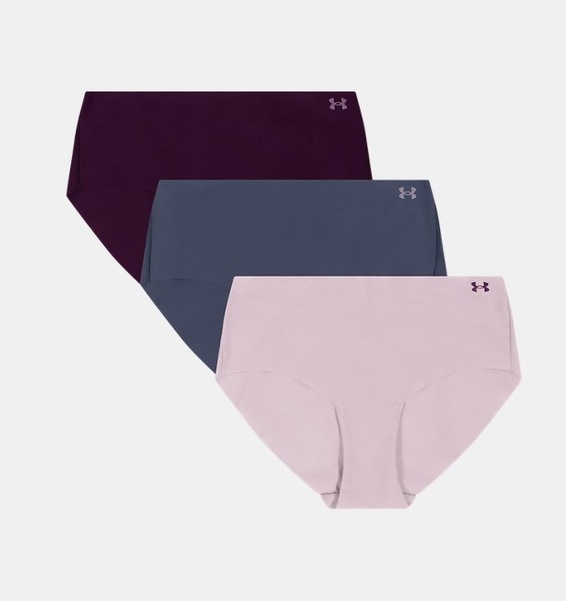 Pembe Kadın UA Pure Stretch İz Yapmayan 3'lü Tanga