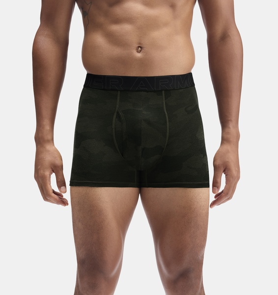 Haki Erkek UA Performance Cotton Print 3" Boxer