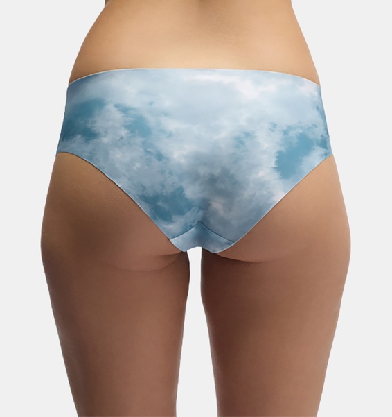 Gri Kadın UA Pure Stretch No Show Hipster Print 3'lü İç Giyim