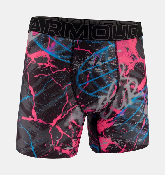 Pembe Erkek UA Performance Tech Mesh Graphic 6" Boxer