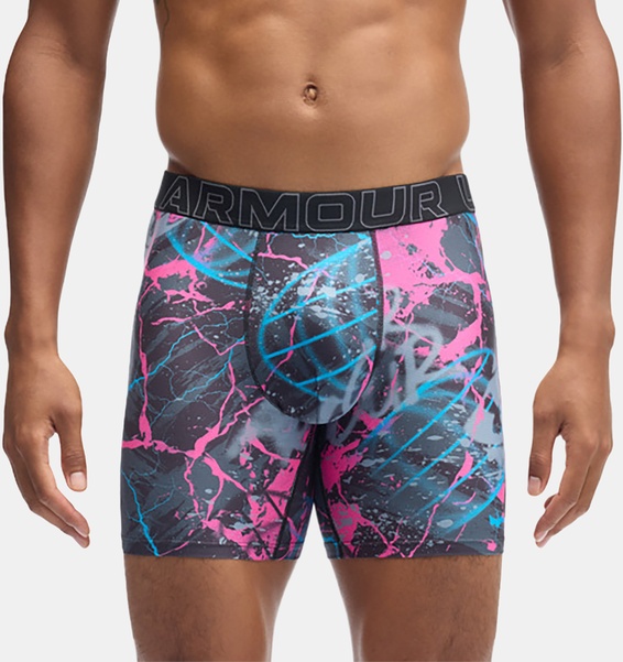 Pembe Erkek UA Performance Tech Mesh Graphic 6" Boxer