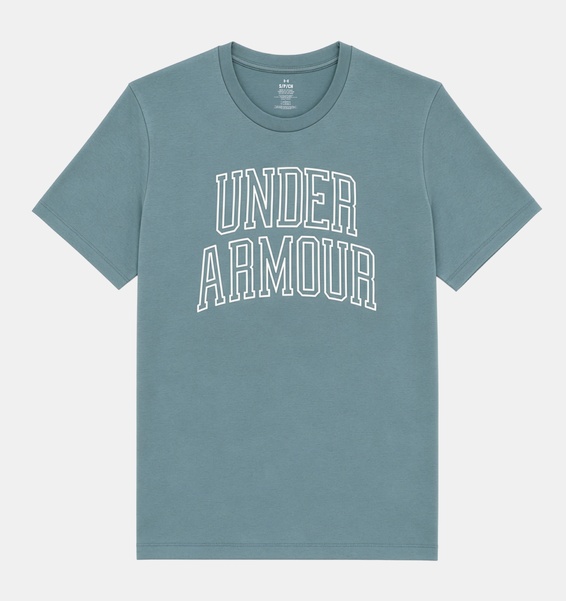 Mavi Kadın UA Heawyweight Arch Kısa Kollu T-shirt