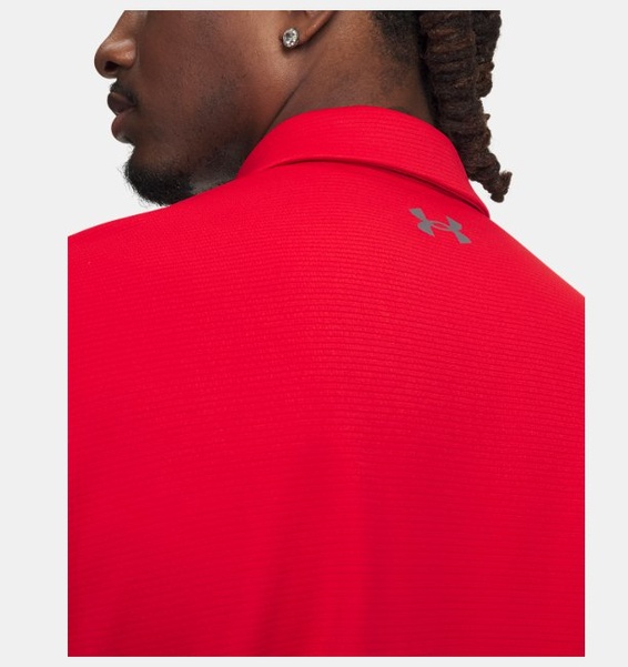 Kırmızı Erkek UA Tech Polo T-shirt