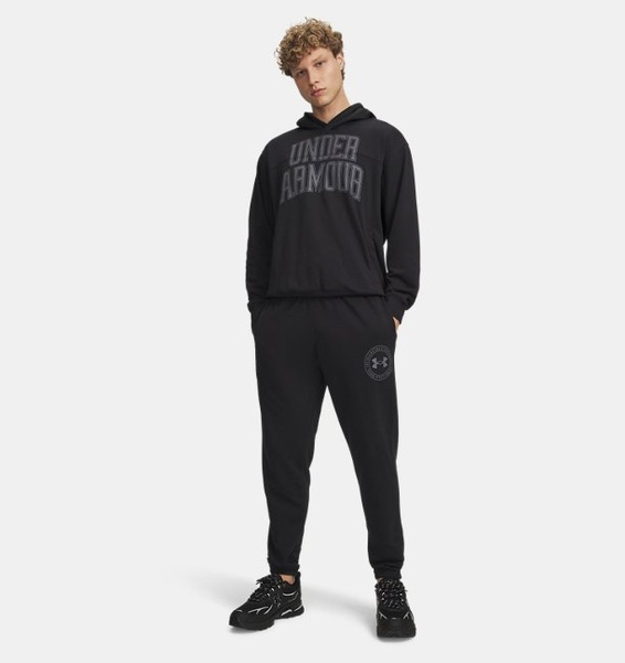 Siyah Erkek UA Rival Lightweight Graphic Eşofman Altı