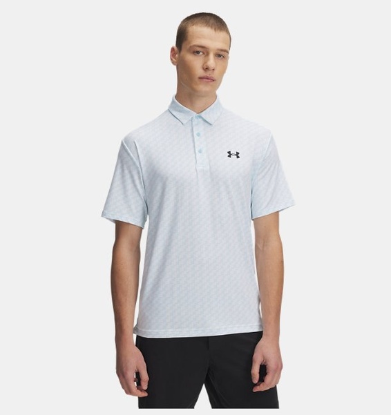 Açık Mavi Erkek UA Playoff 3.0 Basklı Polo T-shirt