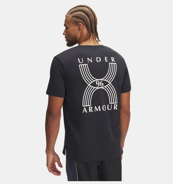 Siyah Erkek UA Run 96 T-shirt