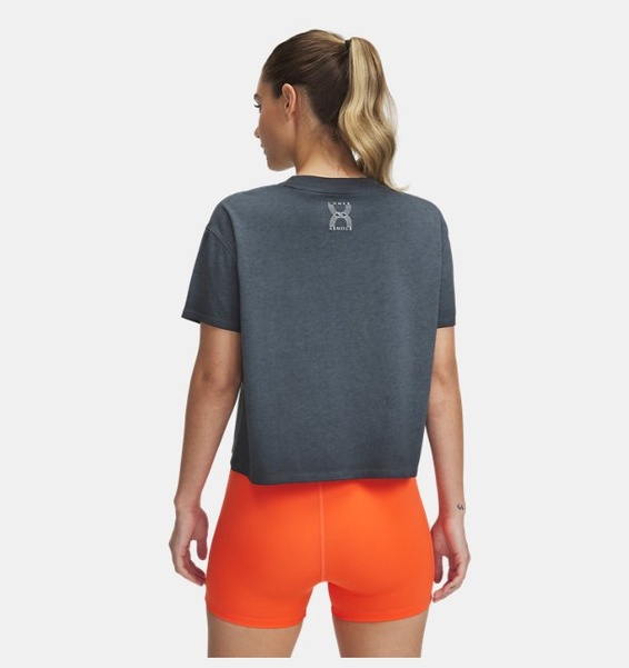 Gri Kadın UA Run 96 Graphic T-shirt