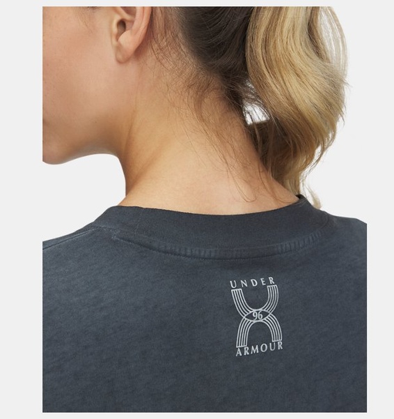 Gri Kadın UA Run 96 Graphic T-shirt
