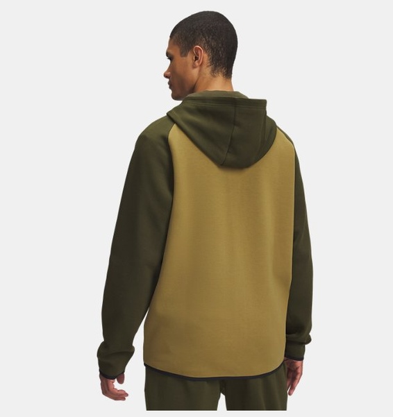 Haki Erkek UA Unstoppable Fleece Tam Fermuarlı HD EU Sweatshirt
